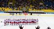Postupová radost českých hokejistů byla po vítězství nad Rusy obrovská