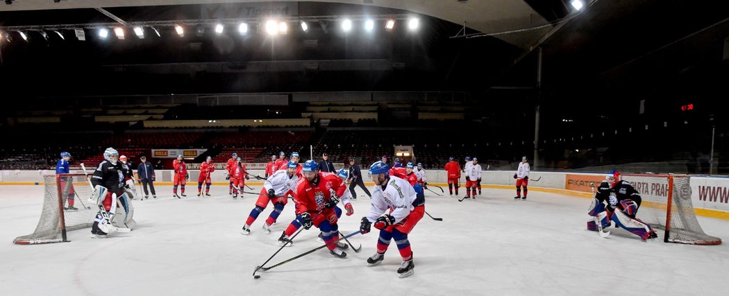 Čeští hokejisté se připravují na Švédské hokejové hry