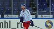 Dmitrij Jaškin, nejlepší střelec KHL se po delší době opět rád baví na tréninku české hokejové reprezentace