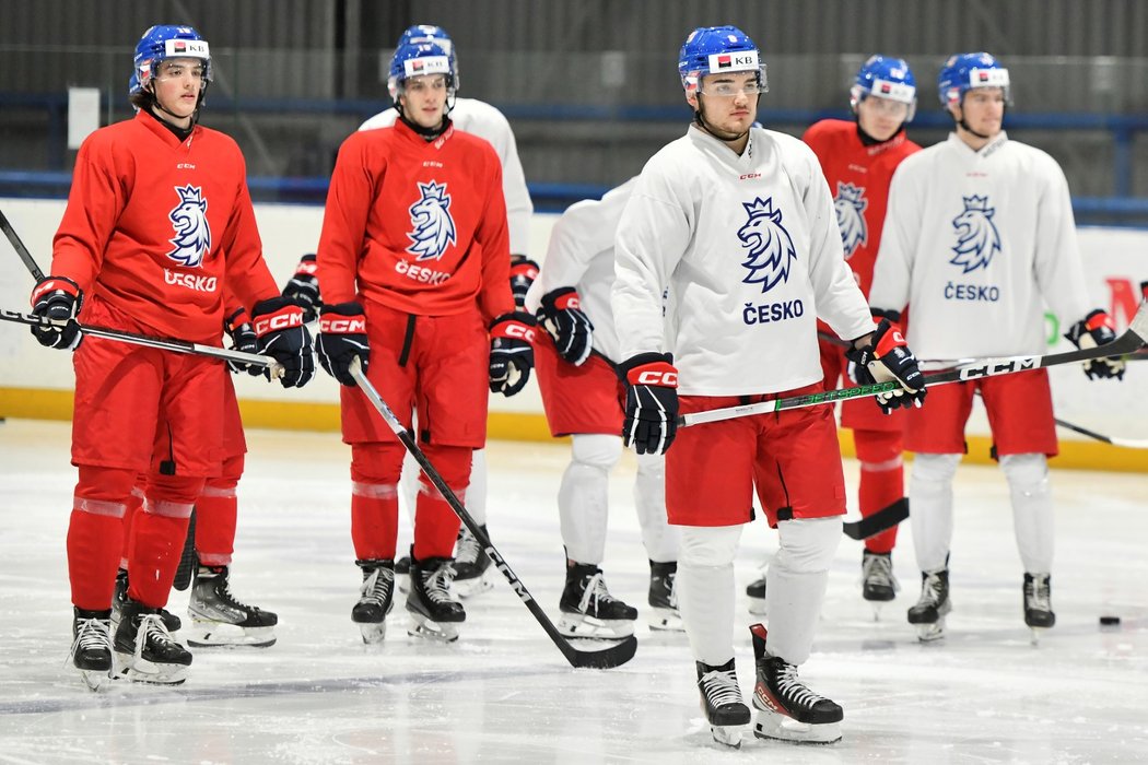 Čeští hokejisté do 20 let se připravují na start juniorského šampionátu