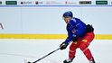 Ondřej Kaše na tréninku české reprezentace