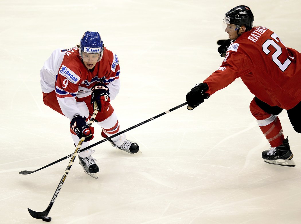 David Pastrňák a Yannick Rathgeb