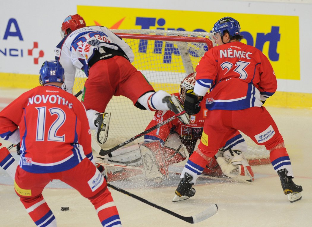 Čeští hokejisté zvítězili v závěrečném utkání na Kajotbet Hockey Games v Brně nad Ruskem 2:1 a po čtrnácti letech ovládli Euro Hockey Tour.
