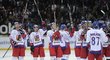 Čeští hokejisté děkují fanouškům po zápase se Slovenskem, do O2 Areny dorazilo skoro 10 tisíc příznivců