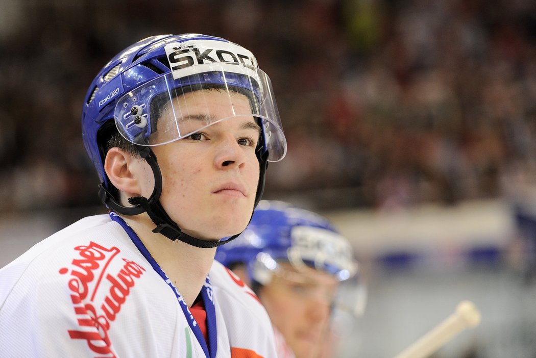 Jedním z nejaktivnějších českých hráčů v utkání se Švédskem byl mladík Tomáš Hetrl
