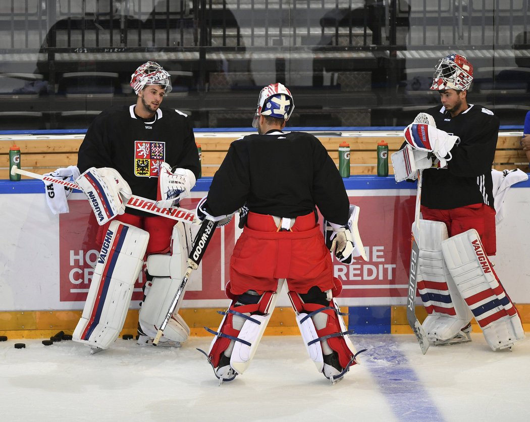 Na Světovém poháru se objevilo trio Petr Mrázek, Ondřej Pavelec a Michal Neuvirth