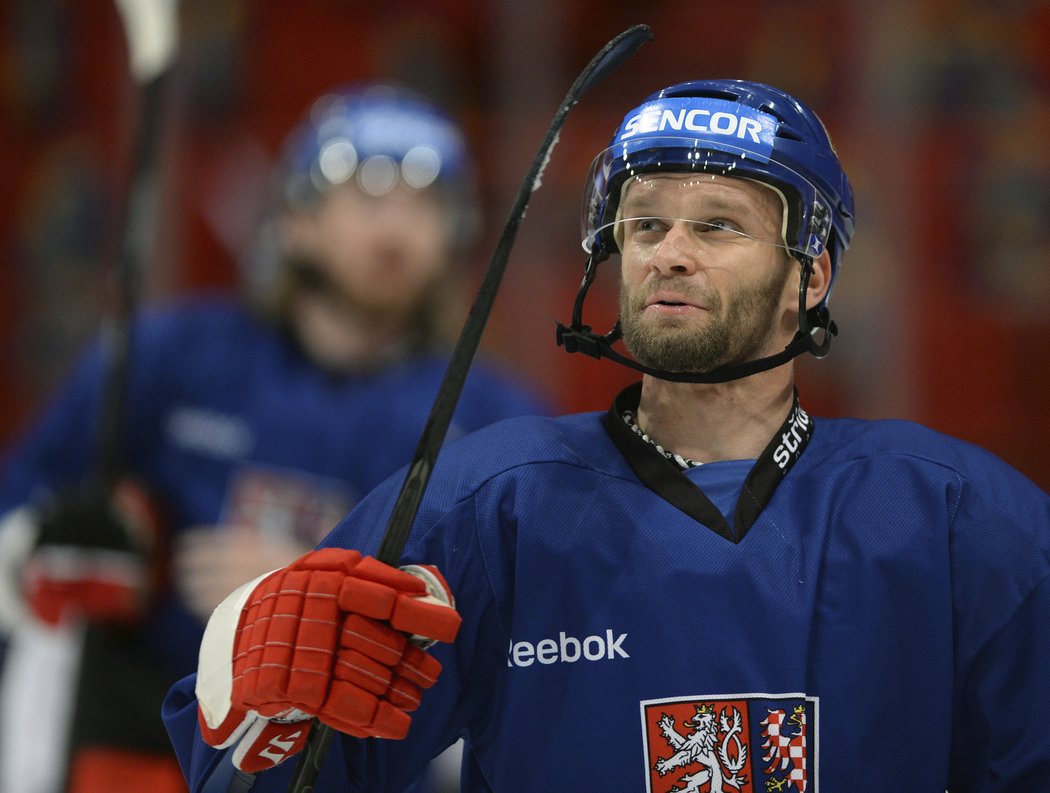 Martin Růžička se usmívá na českém tréninku na Švédských hrách