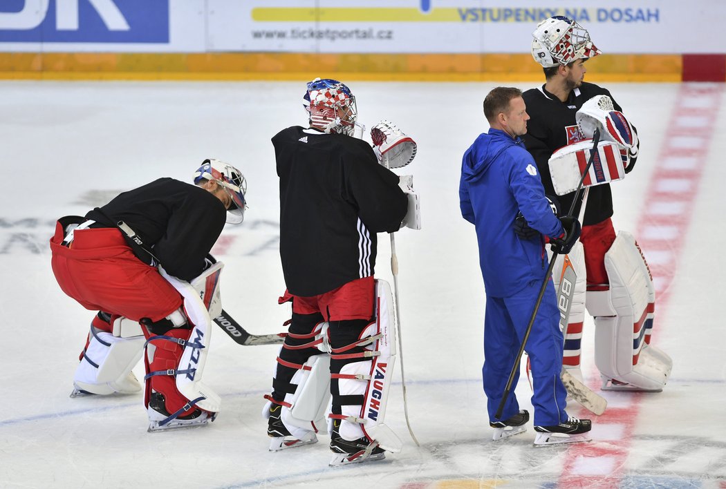 Trojice českých gólmanů pro Světový pohár - Ondřej Pavelec, Michal Neuvirth a Petr Mrázek