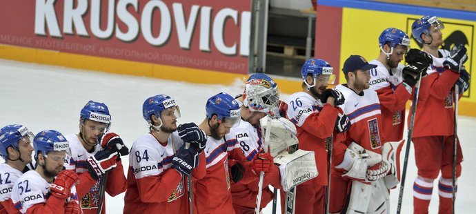 Je konec. Čeští hokejisté si na MS po prohře s USA 1:2 cenné kovy nezahrají.