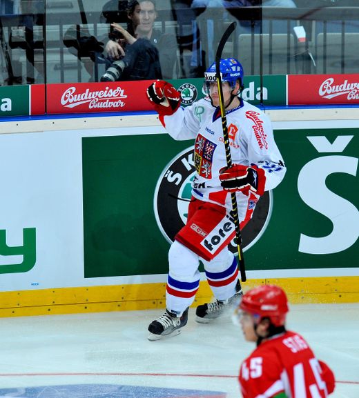 Marek Kvapil vstřelil první branku českého týmu Marek Kvapil vstřelil první branku českého týmu