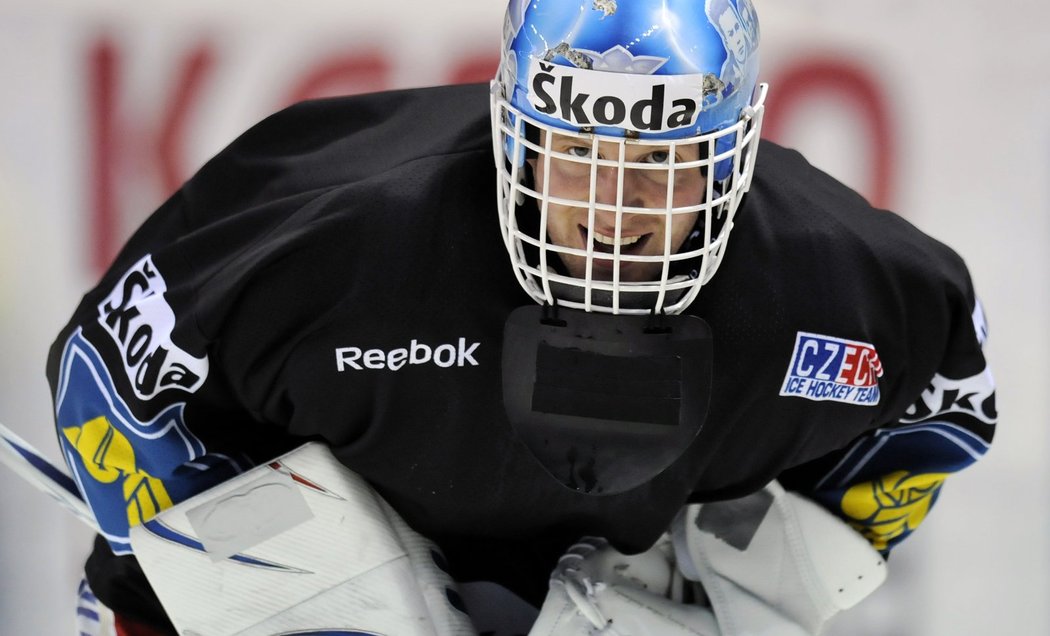 Martin Prusek na tréninku.