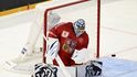 Český brankář Petr Kváča v zápase proti Finsku