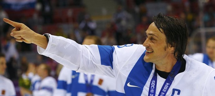 Finský rekordman Selänne s bronzovou medailí z olympiády v Soči