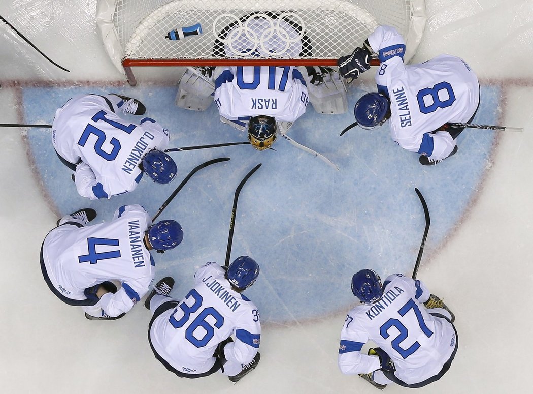 Hokejisté Finska se připravují na duel o třetí místo s USA