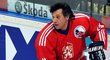 Radoslav Svoboda v zápase legend při oslavách sta let českého hokeje