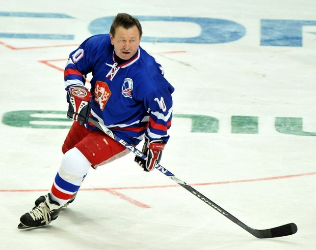 Vladimír Martinec jako hráč při exhibici Vladimír Martinec jako hráč při exhibici