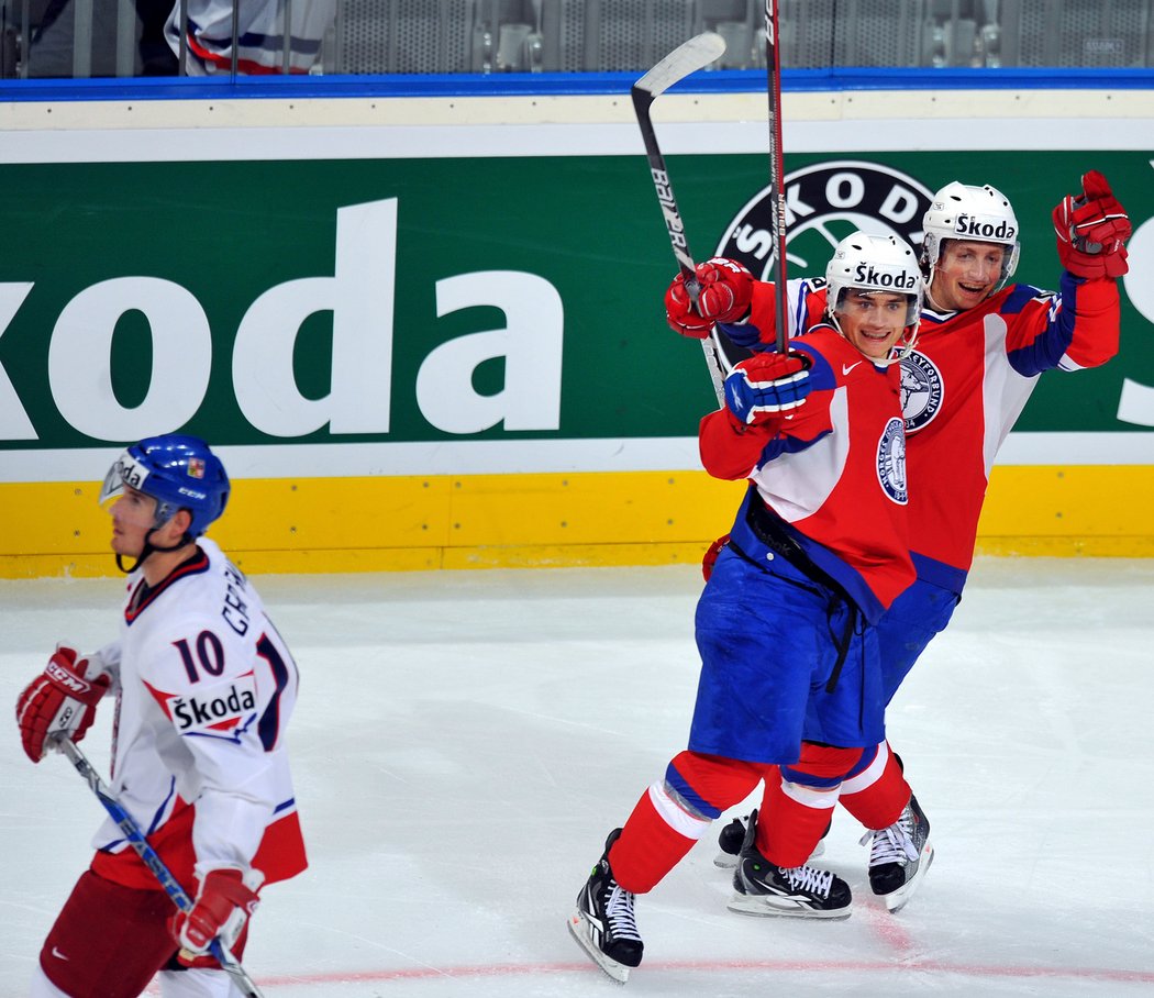 Mats Zuccarello v reprezentačním dresu proti Česku