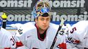 Ondřej Pavelec na české střídačce při power play