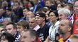 Robert Reichel, Libuše Šmuclerová a Dominik Hašek na zápase o bronz mezi českými hokejisty a USA