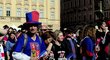 Čeští fanoušci sledují duel o bronz na Staroměstském náměstí