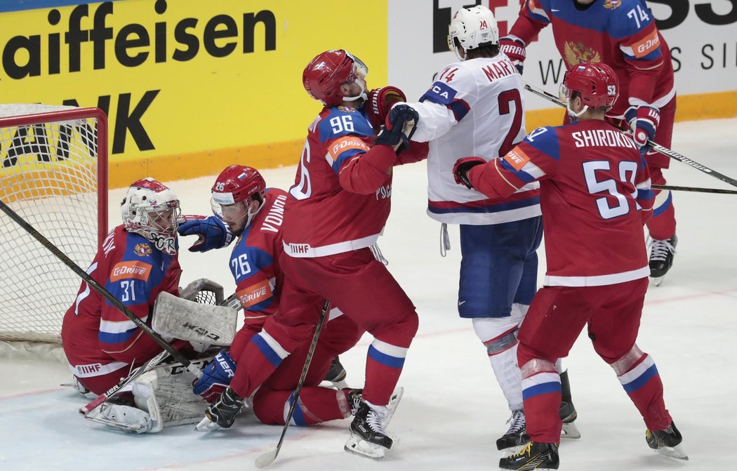 Napětí před ruskou brankou v utkání s Norskem