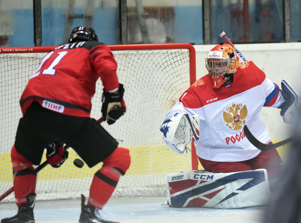 Brankář Jaroslav Askarov vychytal ve finále Hlinka Gretzky Cupu pro Rusko vítězství