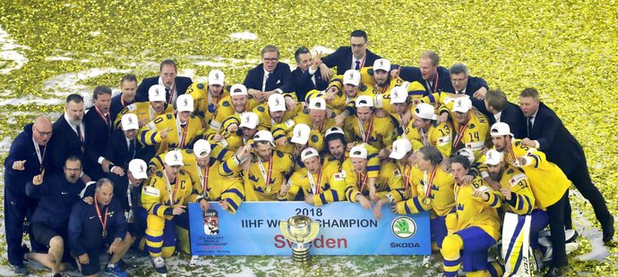 Švédští hokejisté obhájili v Dánsku titul mistrů světa
