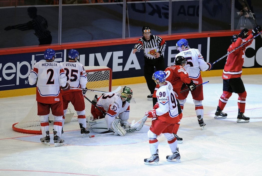 Švýcaři českým hokejistům ukázali, že je s nimi třeba počítat