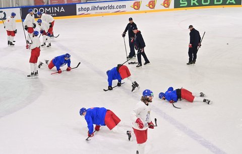 Poctivá příprava českých hokejistů před závěrečným duelem s Kanadou