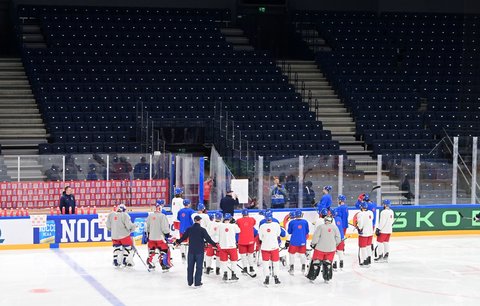 Čeští hokejisté trénovali v Tampere před čtvrtečním čtvrtfinále proti USA