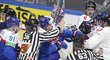 Slovenští hokejisté v potyčce s Kanaďany