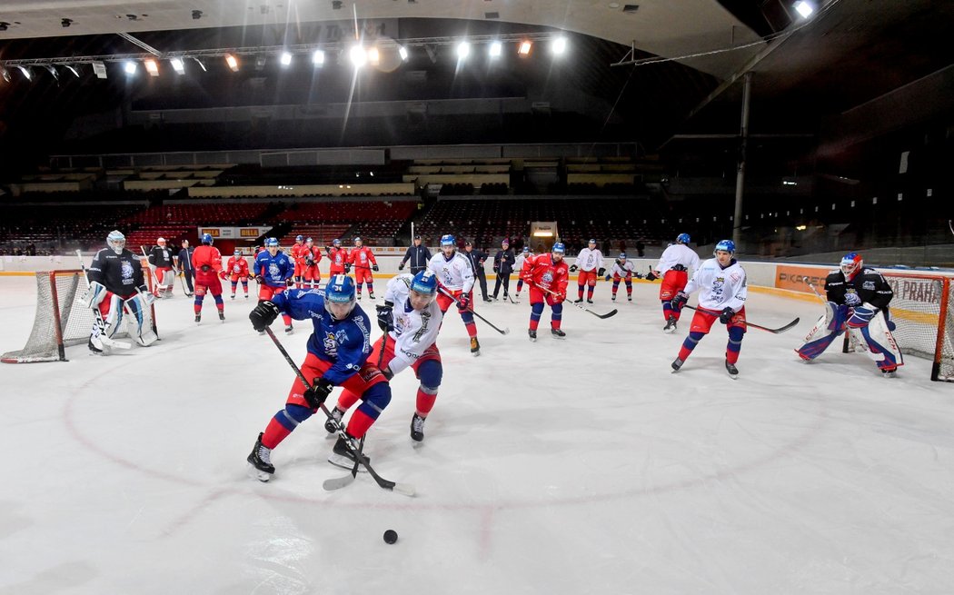 Česká hokejová reprezentace se v pondělí odpoledne sešla v Praze před dalším turnajem Euro Hockey Tour ve Švédsku