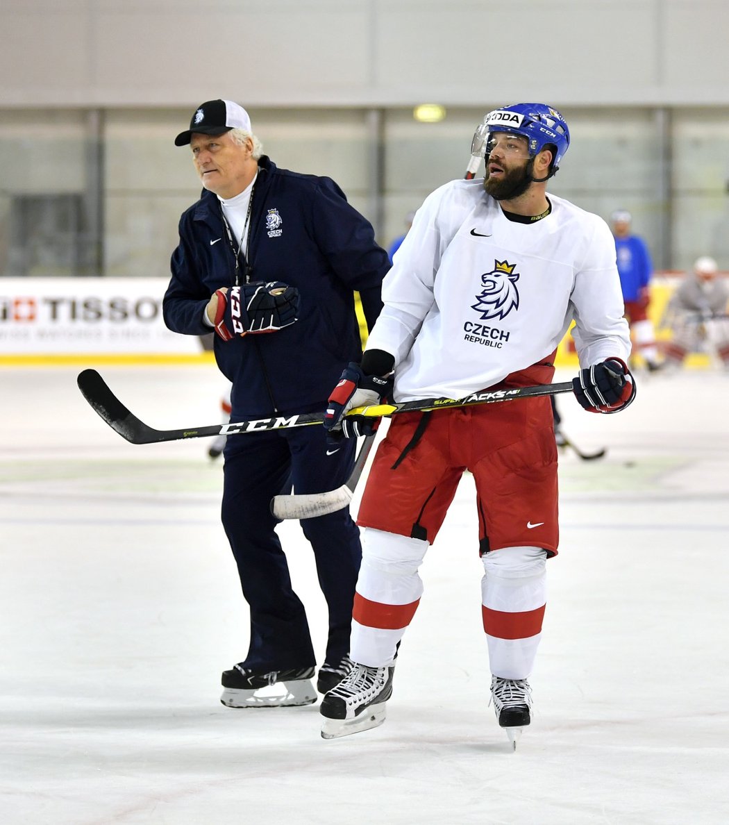 Radko Gudas na tréninku národního mužstva