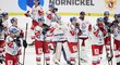 Čeští hokejisté smutní po vysoké porážce od Ruska 4:7