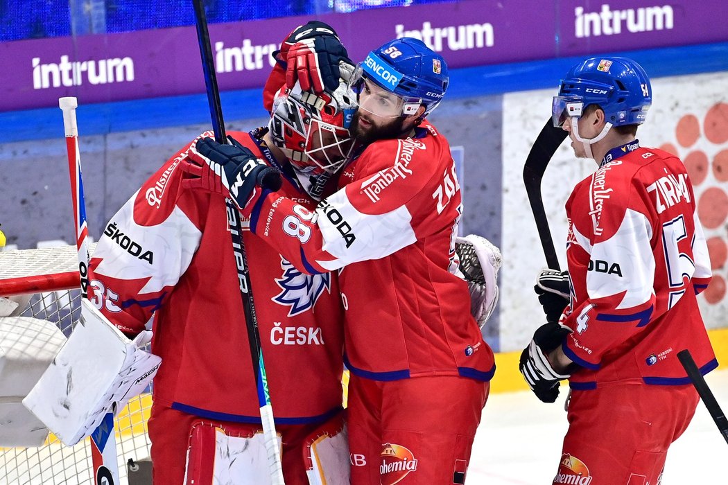 Libor Zábranský mladší (uprostřed) doplnil český národní tým před víkendovými zápasy ve Švýcarsku