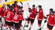 Kanadští hokejisté se radují z postupu do finále mistrovství světa do 20 let
