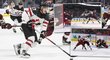 Kanadský útočník Ridly Greig se na MS juniorů blýskl úžasným gólem proti Lotyšsku