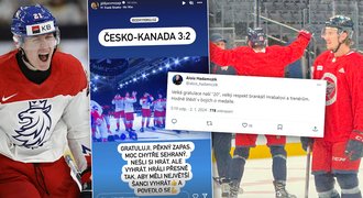 Senzační postup juniorů? Jiříček slavil na tréninku Jackets, gratuloval i Jágr