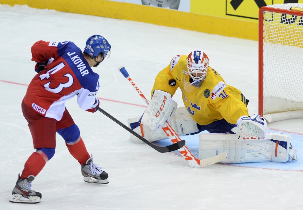 Na mistrovství světa 2014 čelil Anders Nilsson i českému týmu