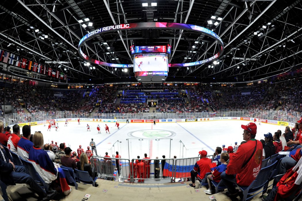 Utkání o bronz mezi Českem a Ruskem sledovala našlapaná aréna Ondreje Nepely v Bratislavě