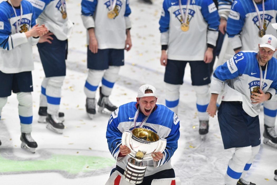 Vedle kapitána Marka Anttily byl hlavním hrdinou zlatého tažení Finů brankář Kevin Lankinen