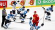 Obrovská euforie zaplavila hokejisty Finska po postupu do finále