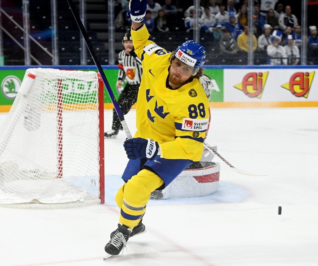 William Nylander zvyšoval na 2:0 pro Švédsko