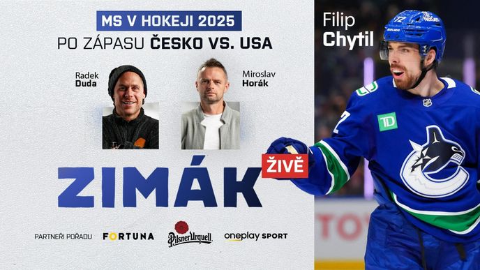 Po utkání Česko - USA budou hosty podcastu ZIMÁK útočník Filip Chytil a dovednostní trenér Radek Duda Po utkání Česko - USA budou hosty podcastu ZIMÁK útočník Filip Chytil a dovednostní trenér Radek Duda