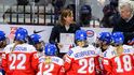 Kanadská trenérka Carla MacLeodová na střídačce české reprezentace