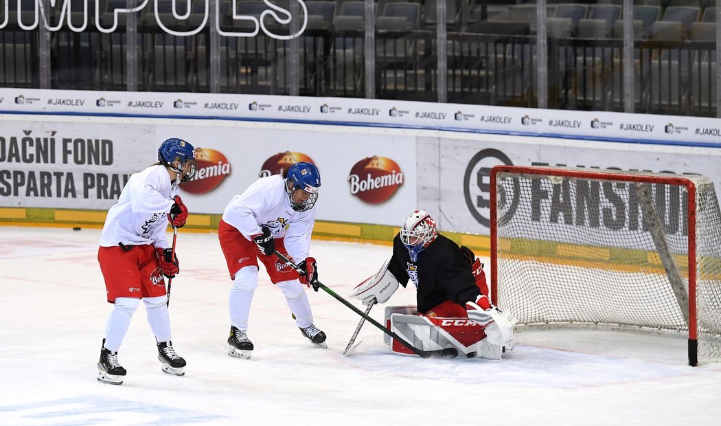 Česká reprezentace žen ve středu společně trénovala v pražské O2 areně