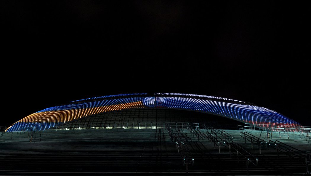 Seznamte se, olympijská hala v Soči. Tady budou bojovat hokejisté o medaile