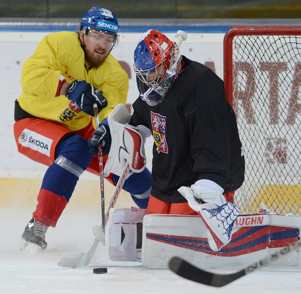 Naposledy Petr Mrázek oblékal český reprezentační dres na Světovém poháru v Torontu