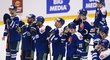 Slovenští hokejisté smutní po porážce v duelu proti Česku