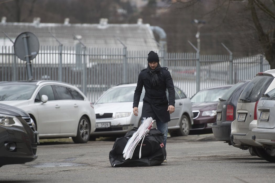 Brankář Jakub Kovář na srazu reprezentace